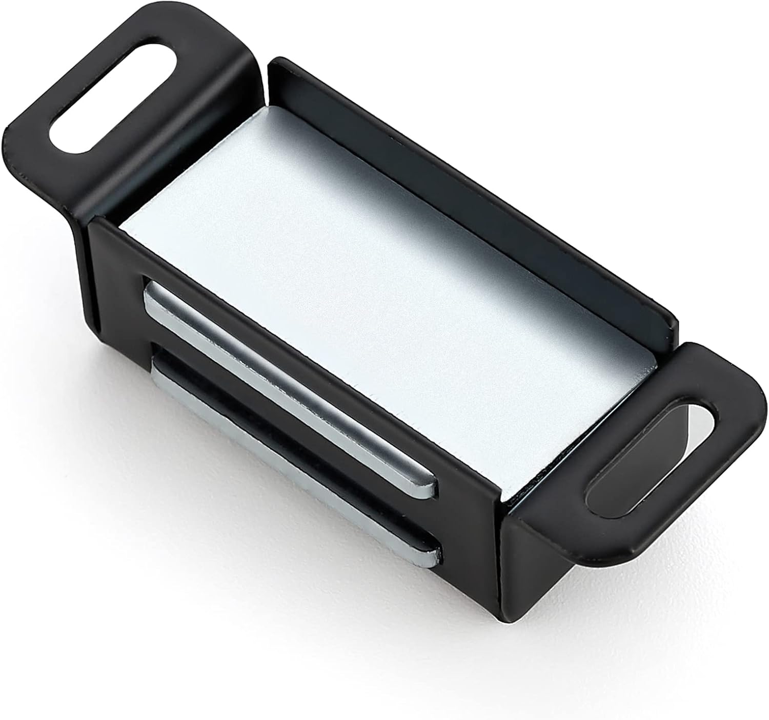 12 Pack Black Magnetic Door Catch, Matte Black Cabinet Magnets, Strong Magnetic Catch Latch
