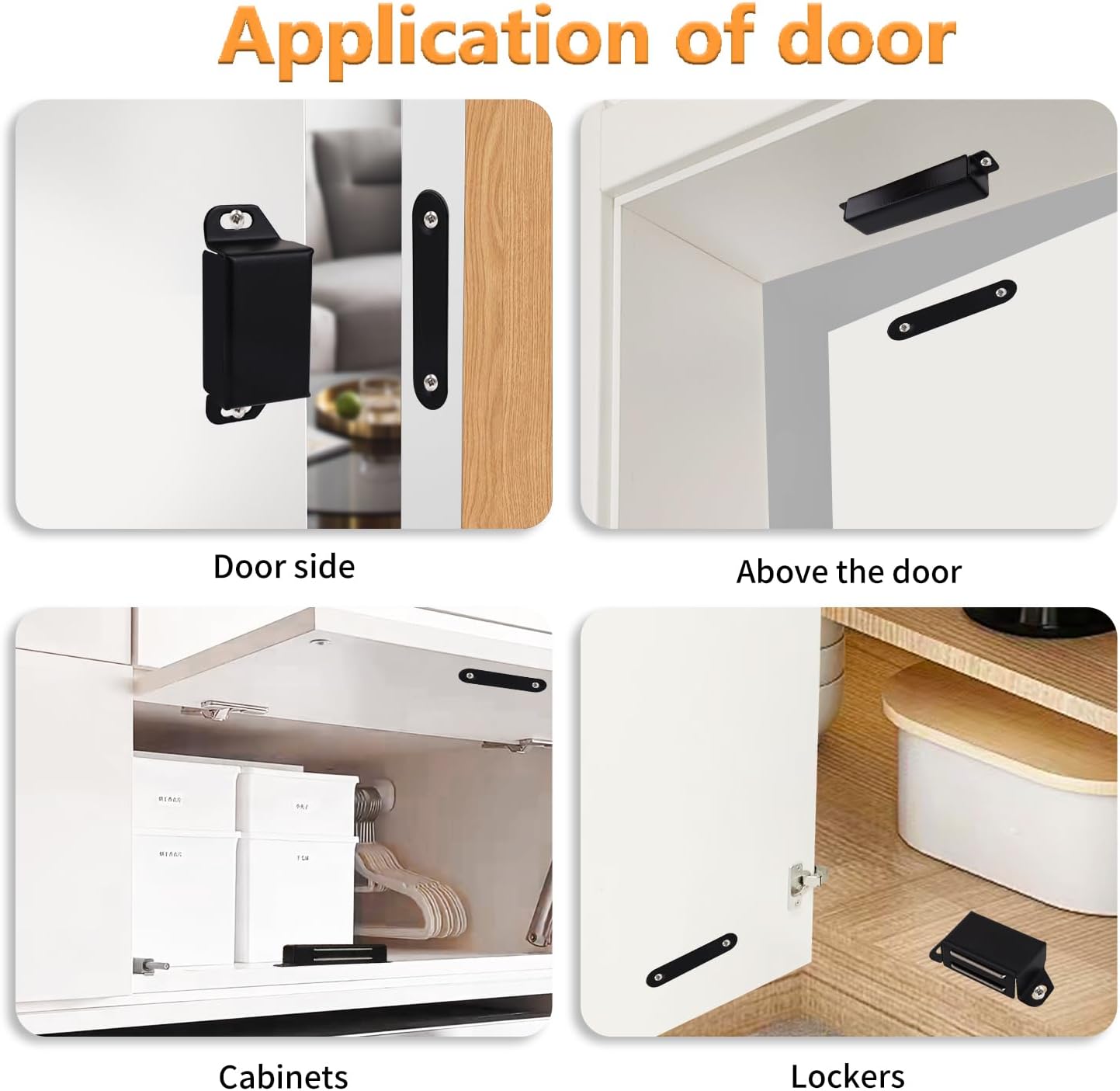 Cabinet Magnetic Catch 16 Pack Cabinet Door Magnetic Catch with Screws Drawer Magnet Latch Magnetic Closures