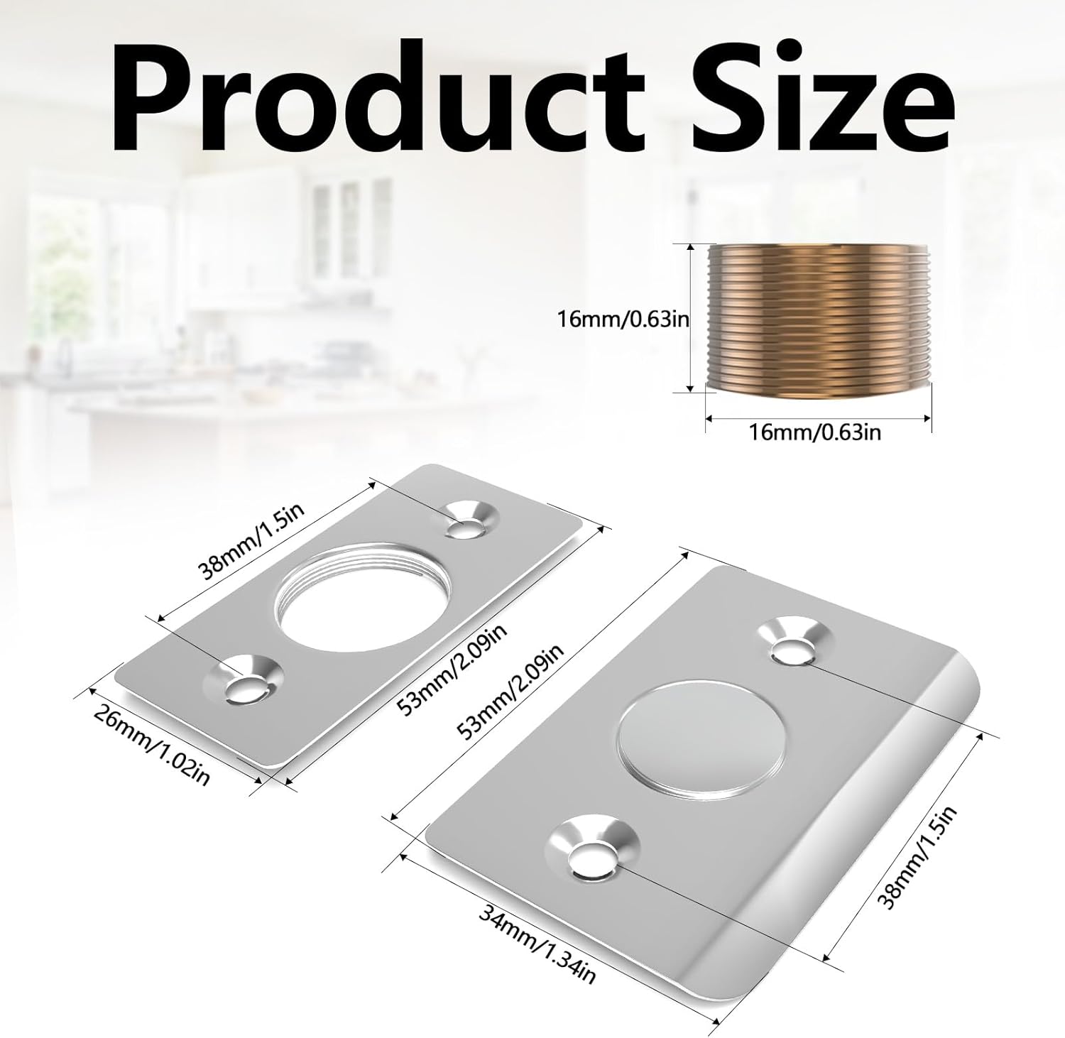 Upgraded Strong Magnetic Door Catch, Replacement for Traditional Door Ball Catch, Quite & Easy to Install, Use for Top of Door, Closet Door, 8 Pack
