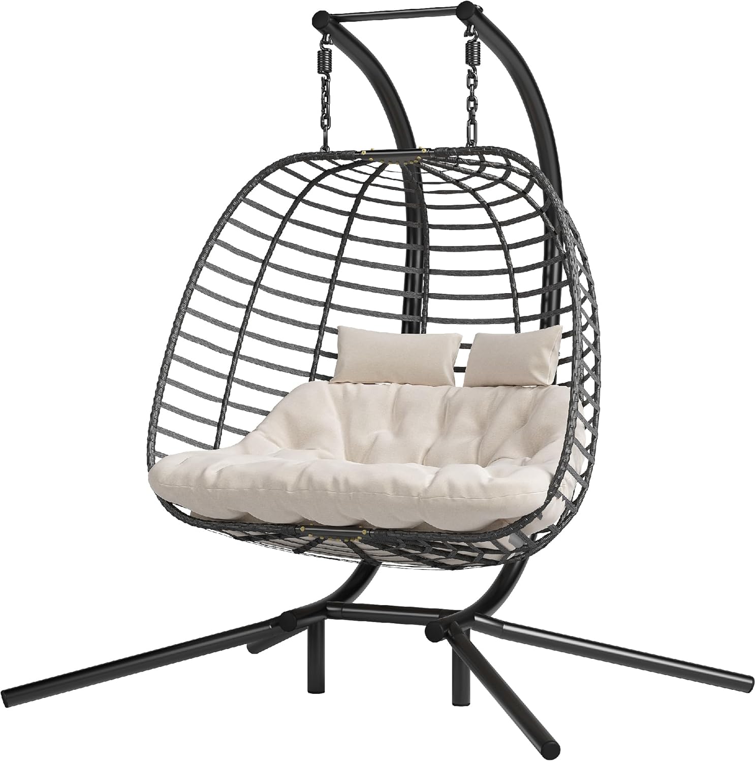 Patio Hammock Swing Chair with Cushion Loveseat