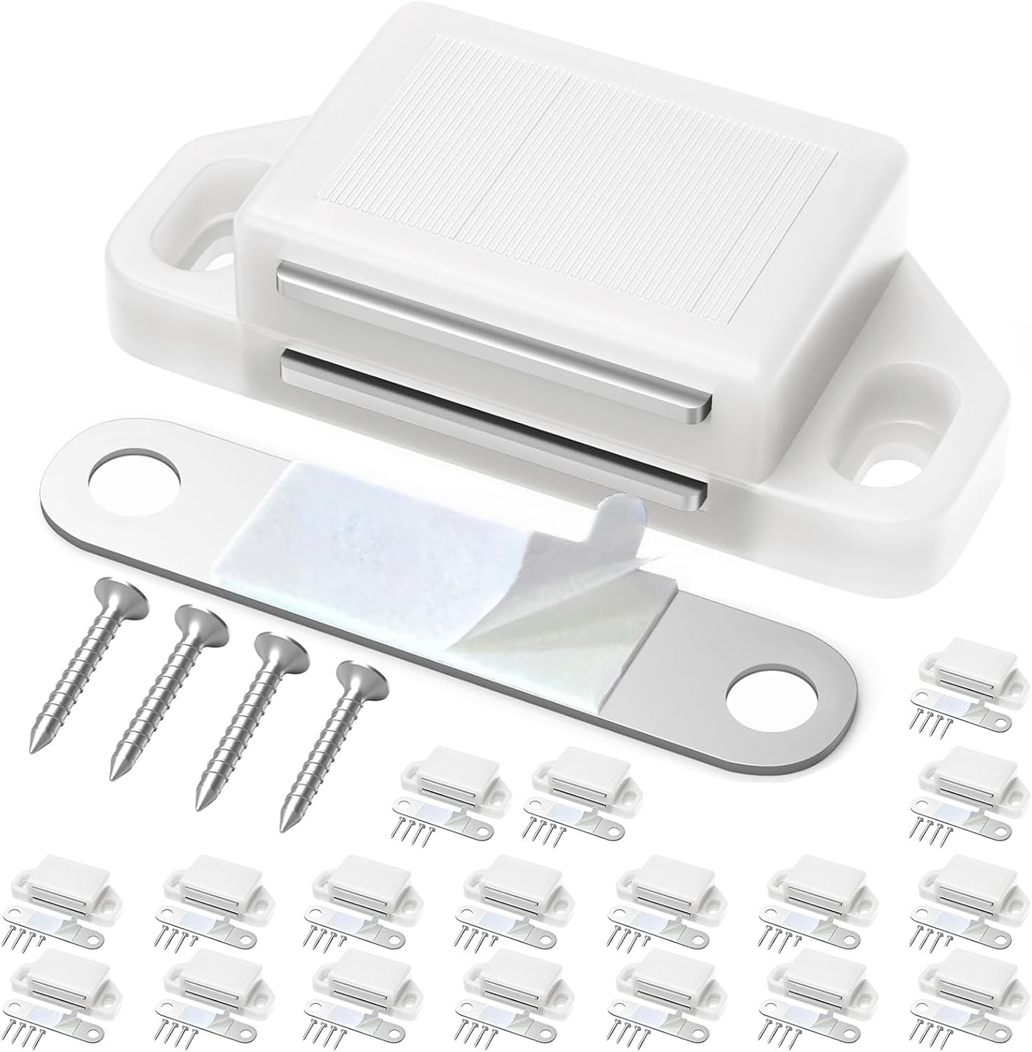 18 Pack Cabinet Magnetic Catch Door Latch 25LB for Kitchen Drawer Magnets to Stay Closed Magnetic Catch Closet for Drawer