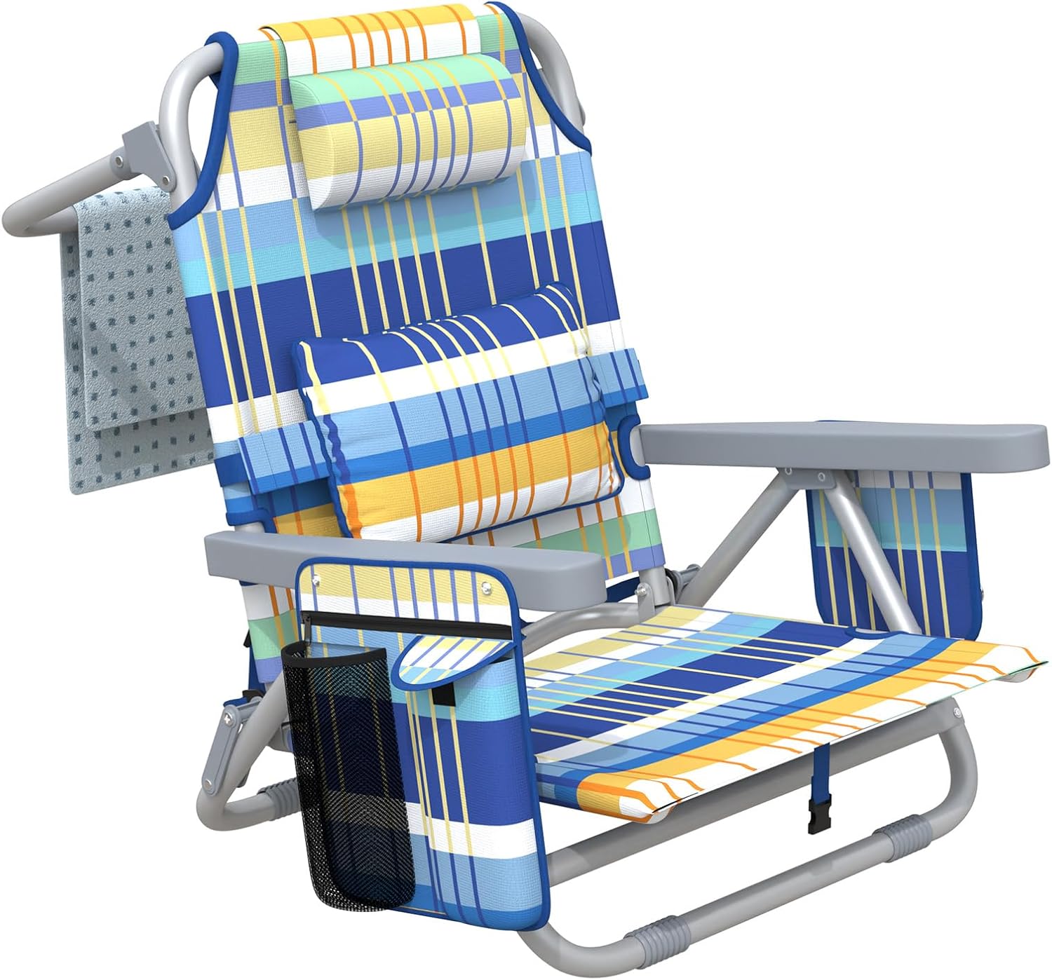 Camping Chair for Adults, Reclining Backpack Chair for Pool, Beach, Camping, Outdoors