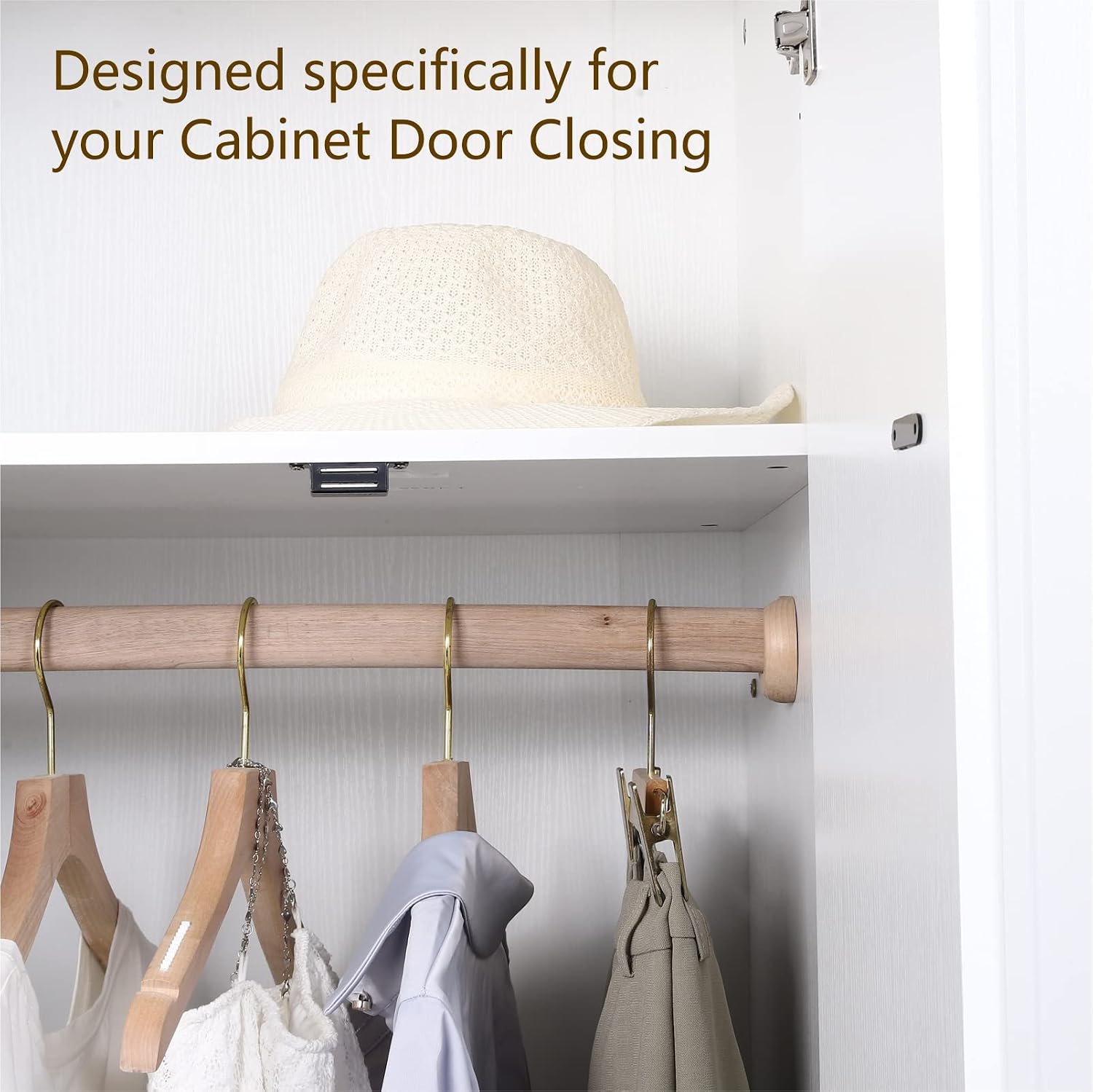 1.54"L x 0.62"W x 0.47"Th Cabinet Magnets Magnetic Door Catch Stainless Steel Door Magnet for Kitchen Bathroom Cupboard Wardrobe Closet Closures Cabinet Door Drawer Latch 20 lbs