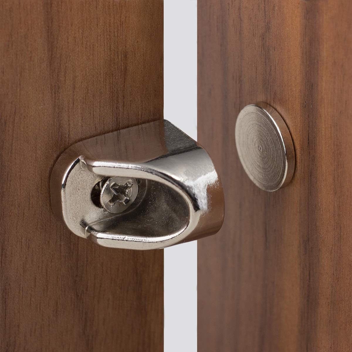 4 Set Magnetic Door Catch and Latch, Cabinet Magnets Hardware for Kitchen, Closet, Cupboard and Other Furniture Doors and Drawers Closer, Closure Closing