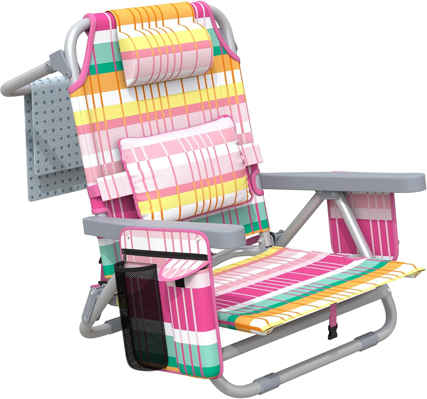 Camping Chair for Adults, Reclining Backpack Chair for Pool, Beach, Camping, Outdoors