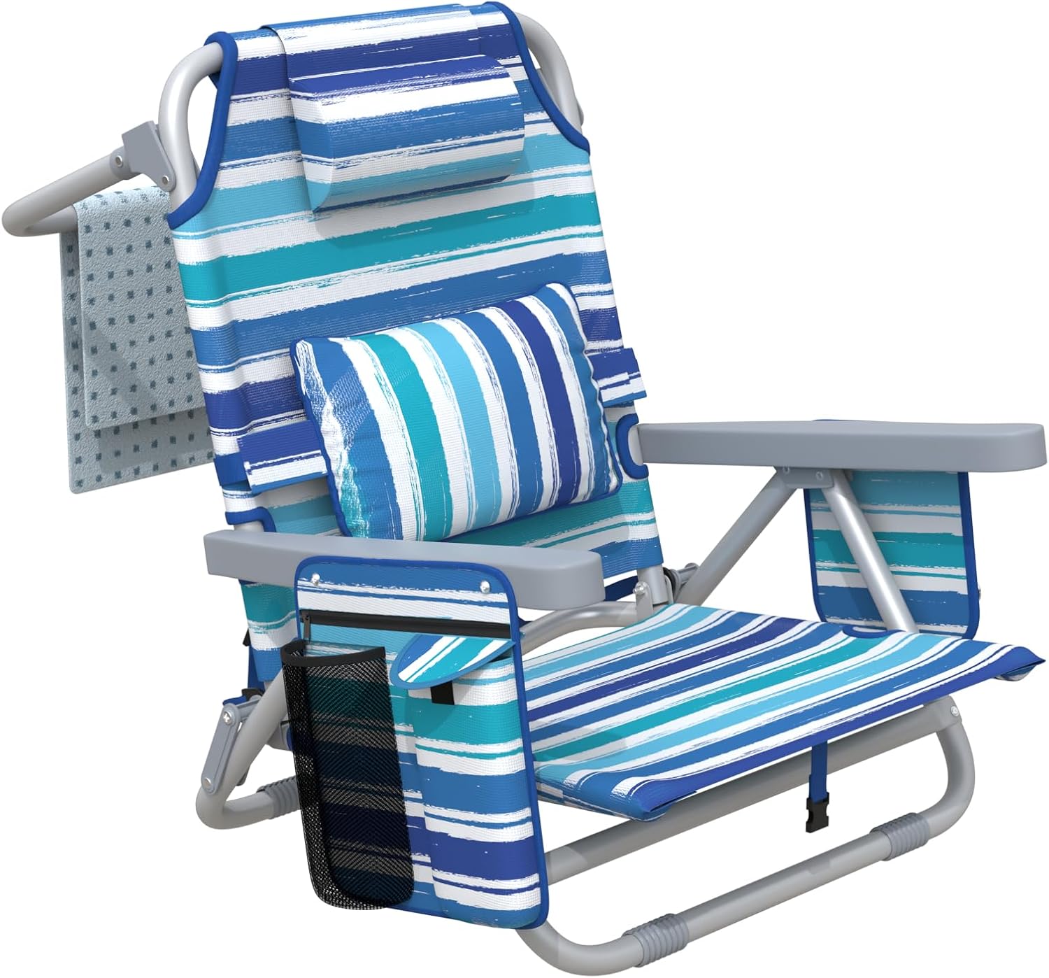 Camping Chair for Adults, Reclining Backpack Chair for Pool, Beach, Camping, Outdoors