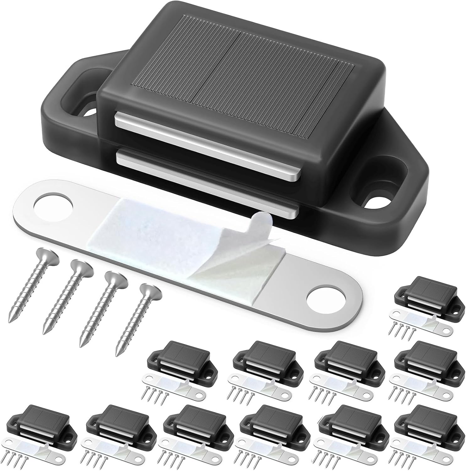 12 Pack Cabinet Magnetic Catch Door Latch 25LB for Kitchen Drawer Magnets to Stay Closed