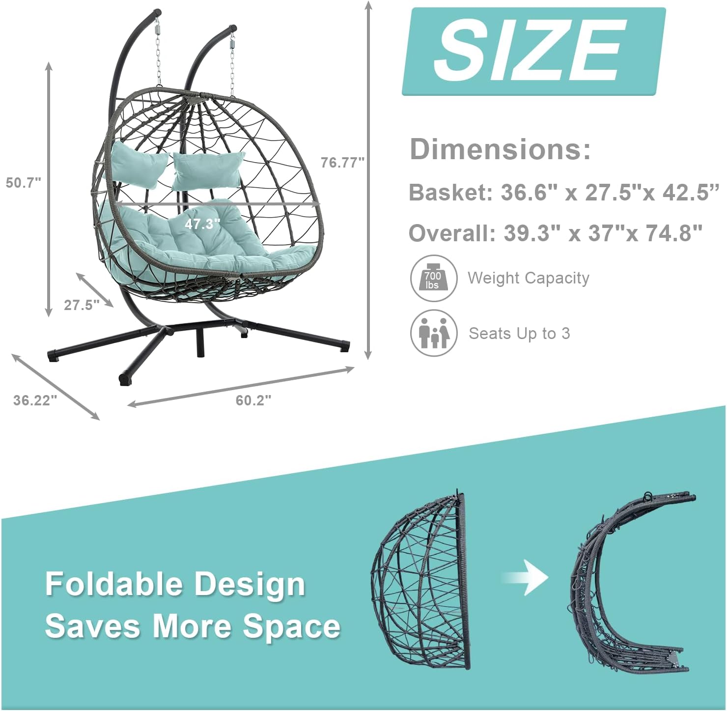 Double Egg Swing Chair