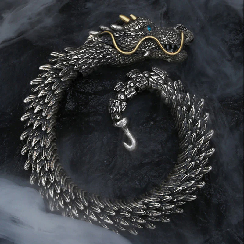 Dragon-Shaped Handcrafted 3D Bracelet