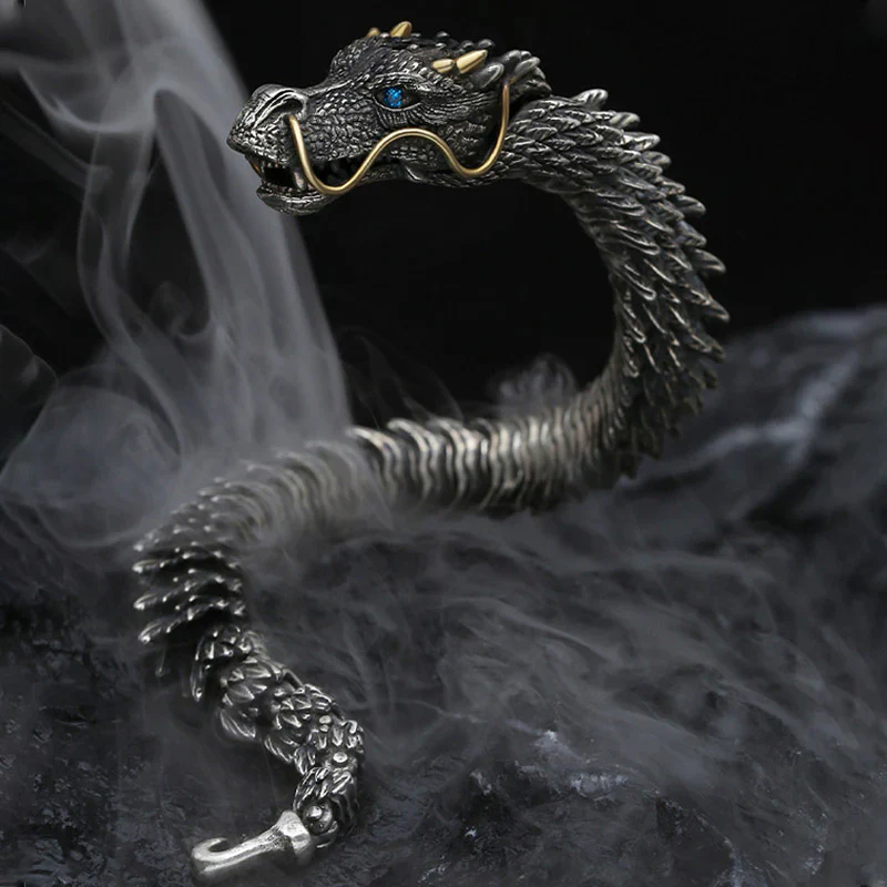 Dragon-Shaped Handcrafted 3D Bracelet
