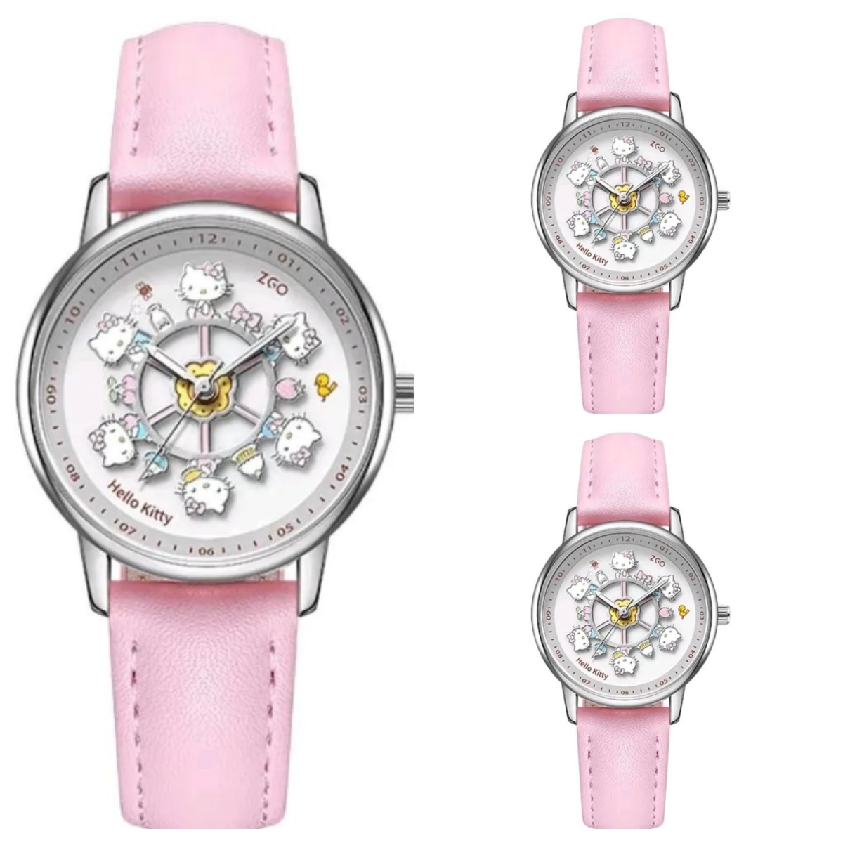 Meow Kawaii Waterproof Quartz Cartoon Watch – Cute Everyday Wristwatch for Kids & Women