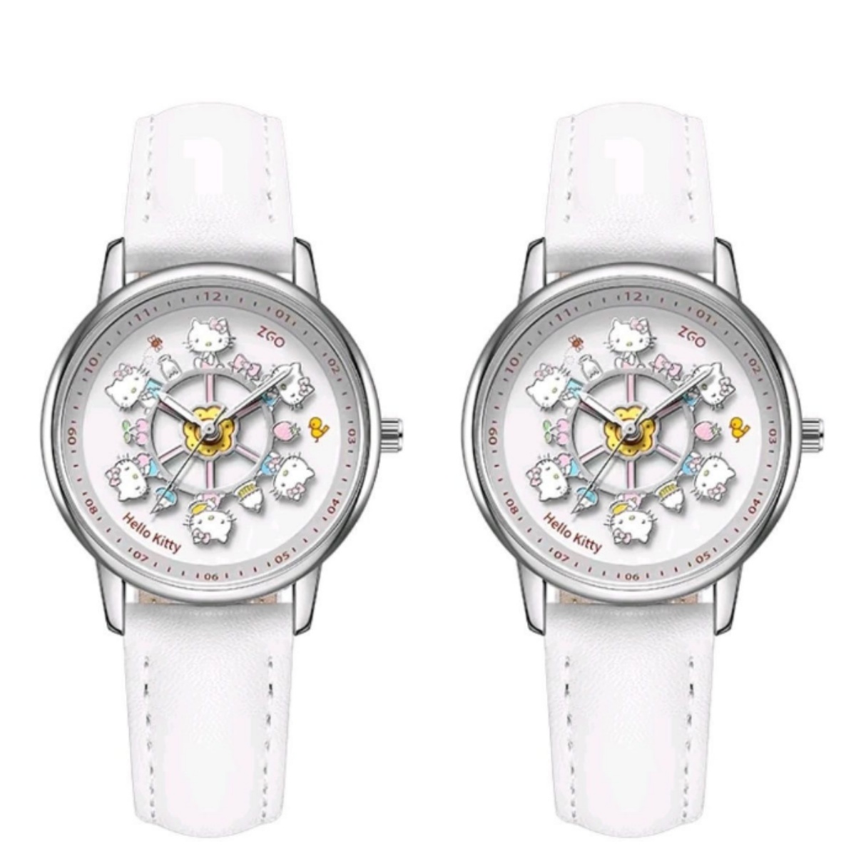 Meow Kawaii Waterproof Quartz Cartoon Watch – Cute Everyday Wristwatch for Kids & Women
