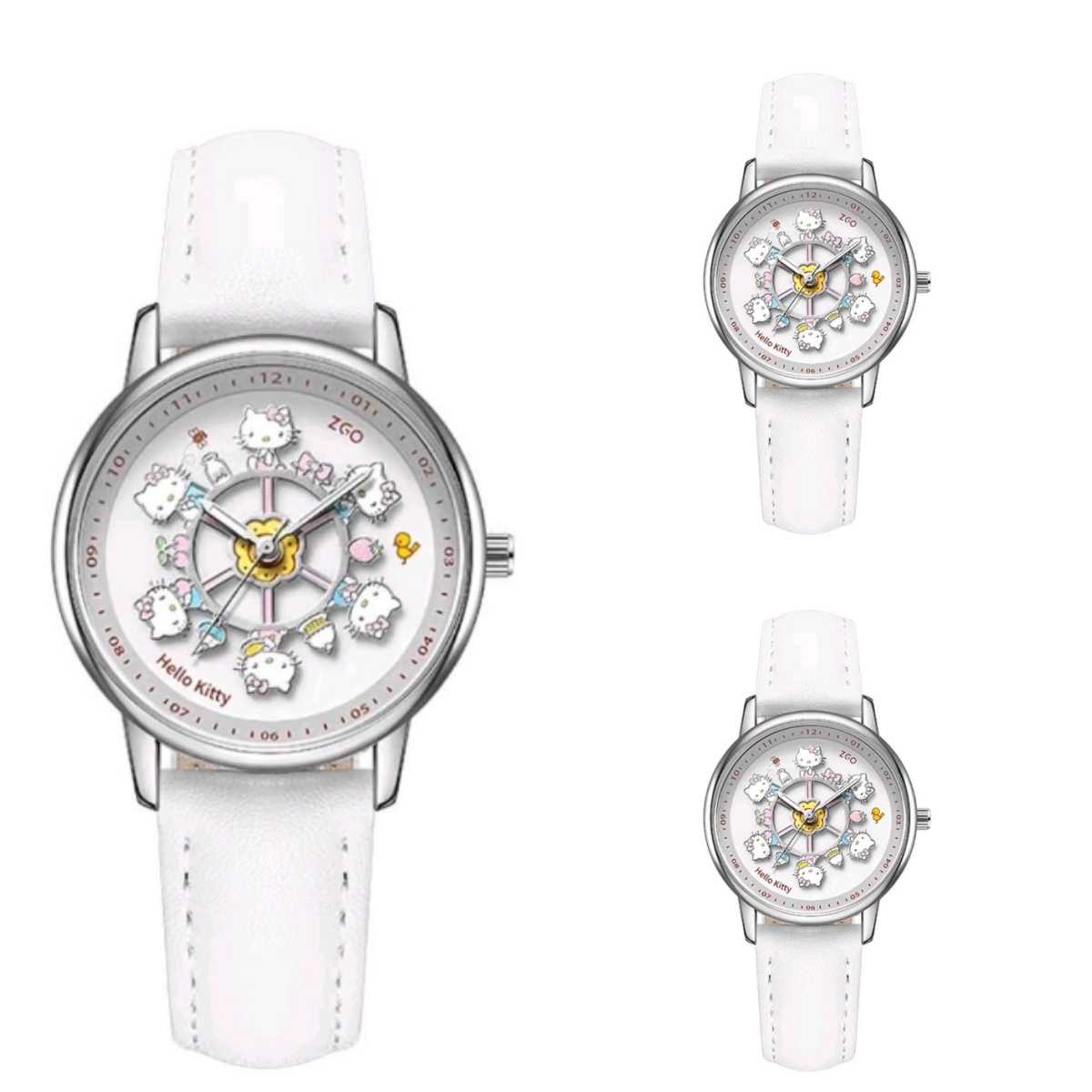 Meow Kawaii Waterproof Quartz Cartoon Watch – Cute Everyday Wristwatch for Kids & Women