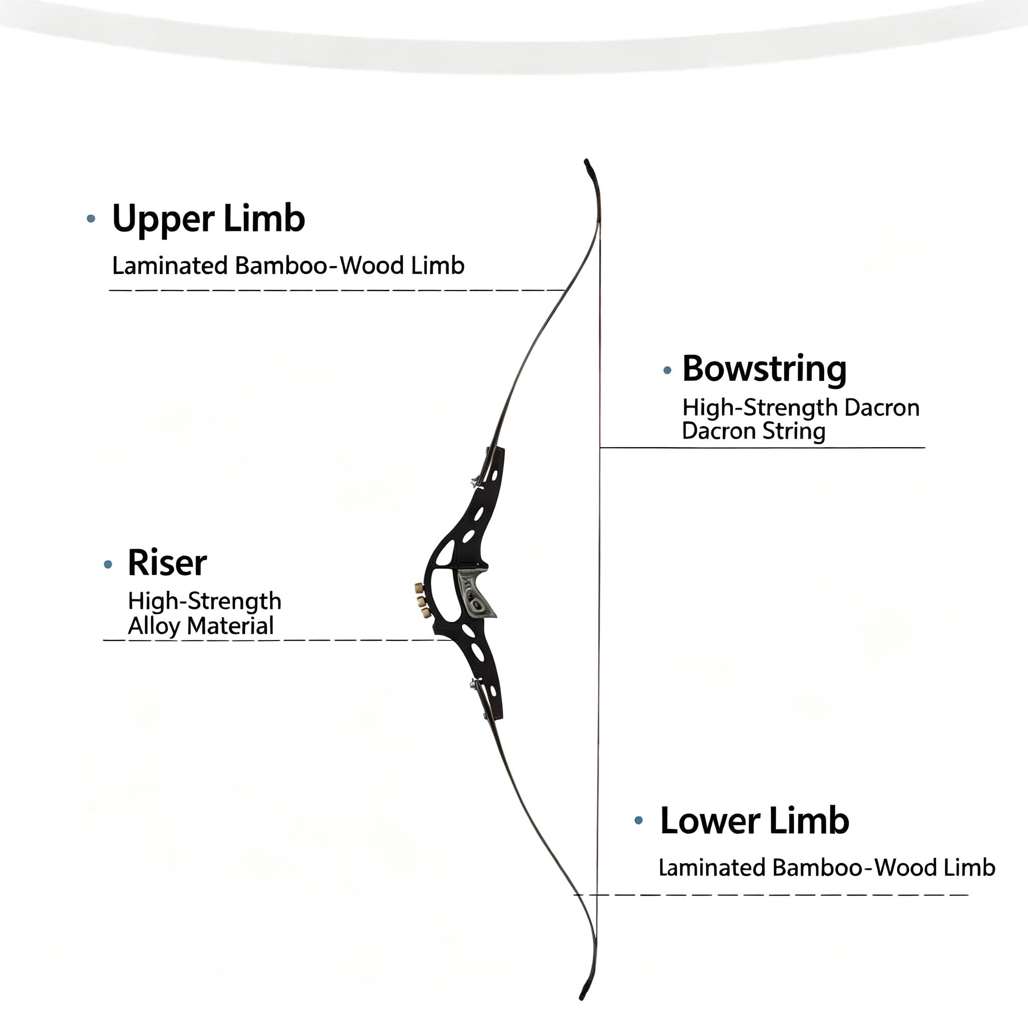 Professional Competitive Archery Alloy Recurve Bow