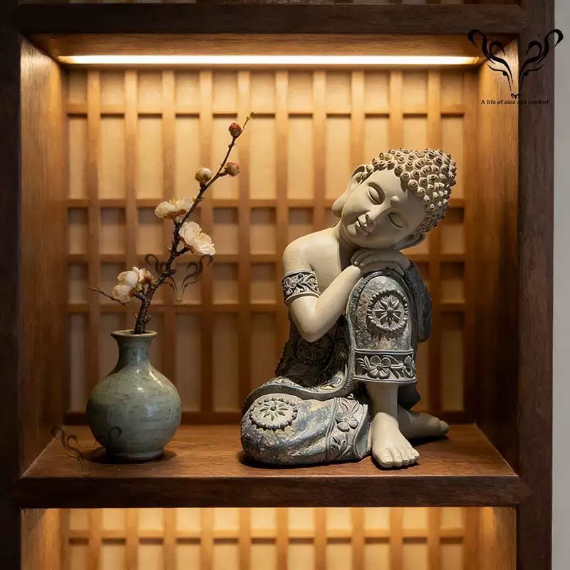 Minimalist Resting Figure Statue
