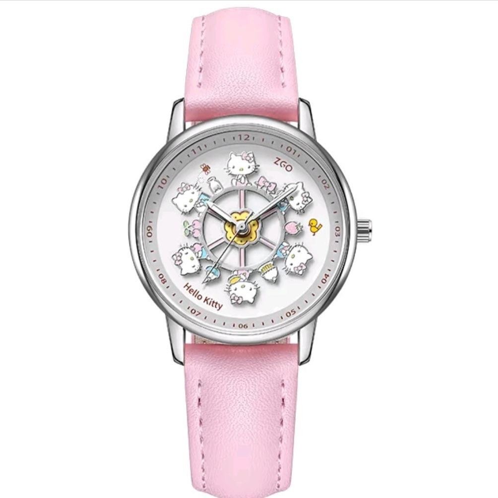 Meow Kawaii Waterproof Quartz Cartoon Watch – Cute Everyday Wristwatch for Kids & Women
