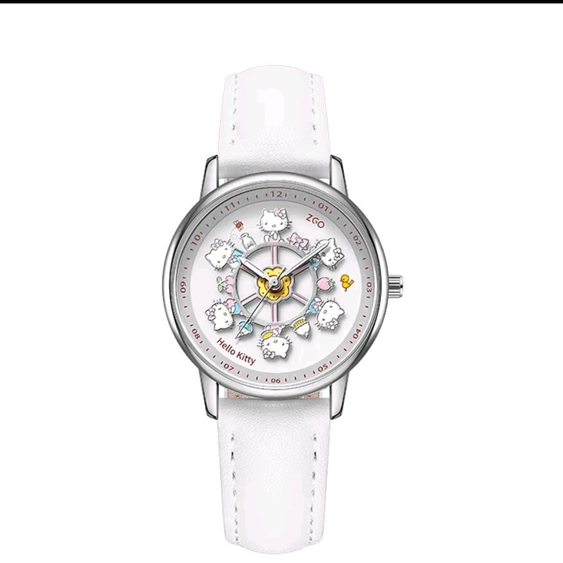Meow Kawaii Waterproof Quartz Cartoon Watch – Cute Everyday Wristwatch for Kids & Women