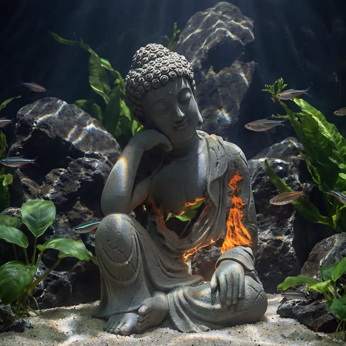 Zen Hollow Buddha Statue Ornament