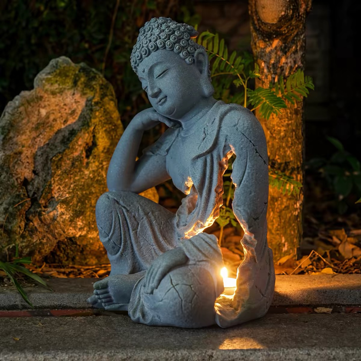 Zen Hollow Buddha Statue Ornament