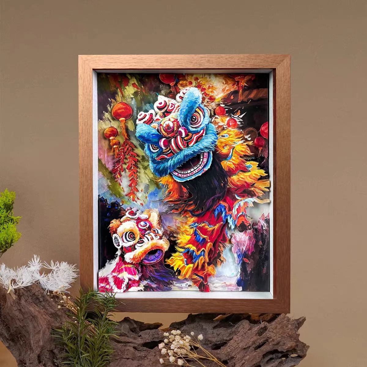“Awakened Lion” Guardian Photo Frame Decoration