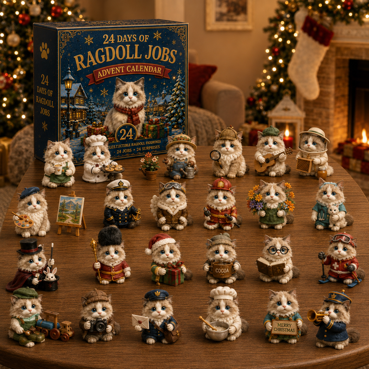 Ragdoll Cat 24-Day Advent Calendar