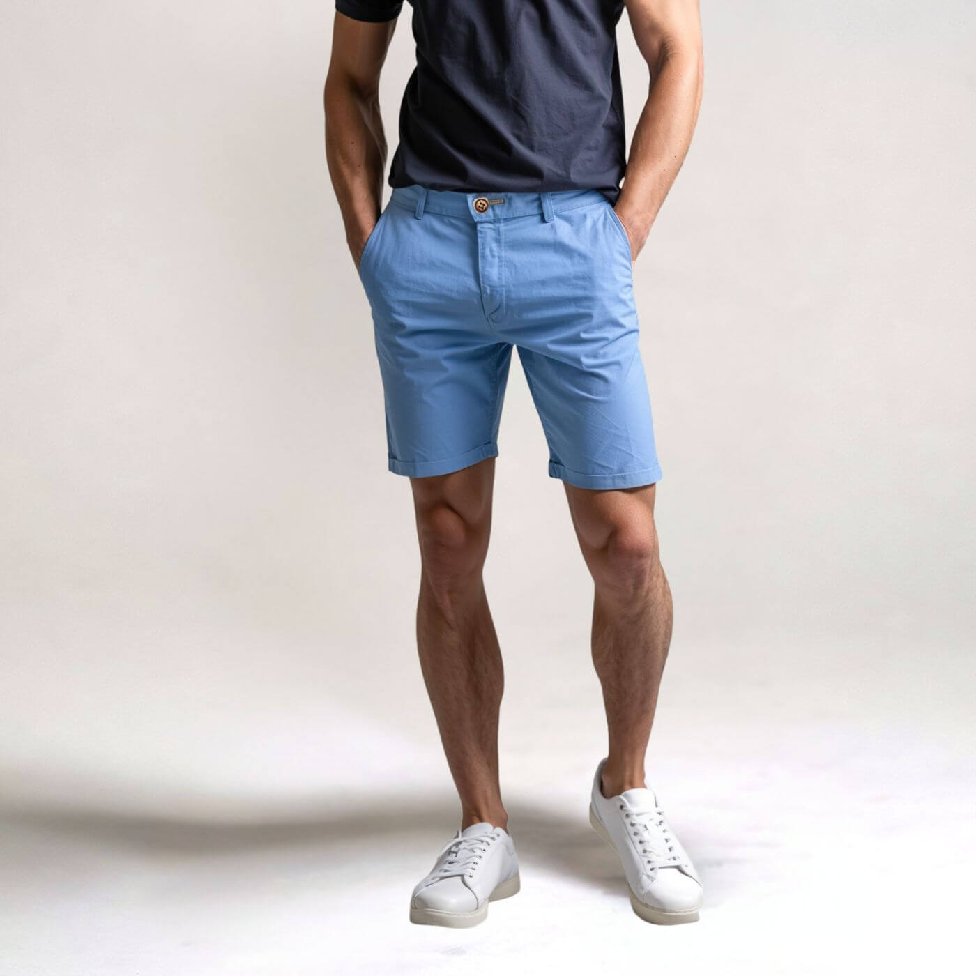 Product image showing relaxed fit shorts