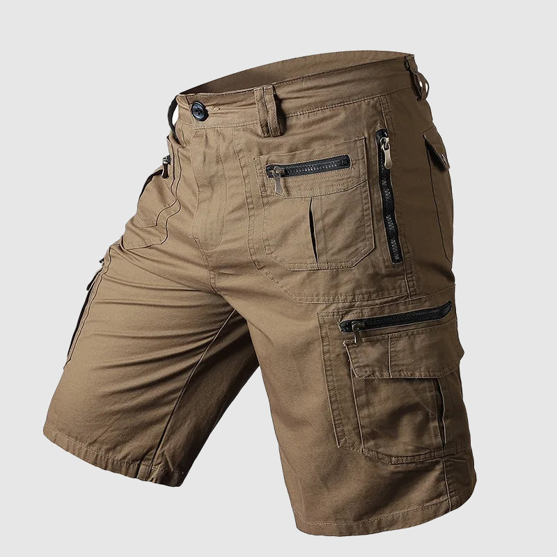 Product image showing Micah cargo shorts with multi-pocket utility
