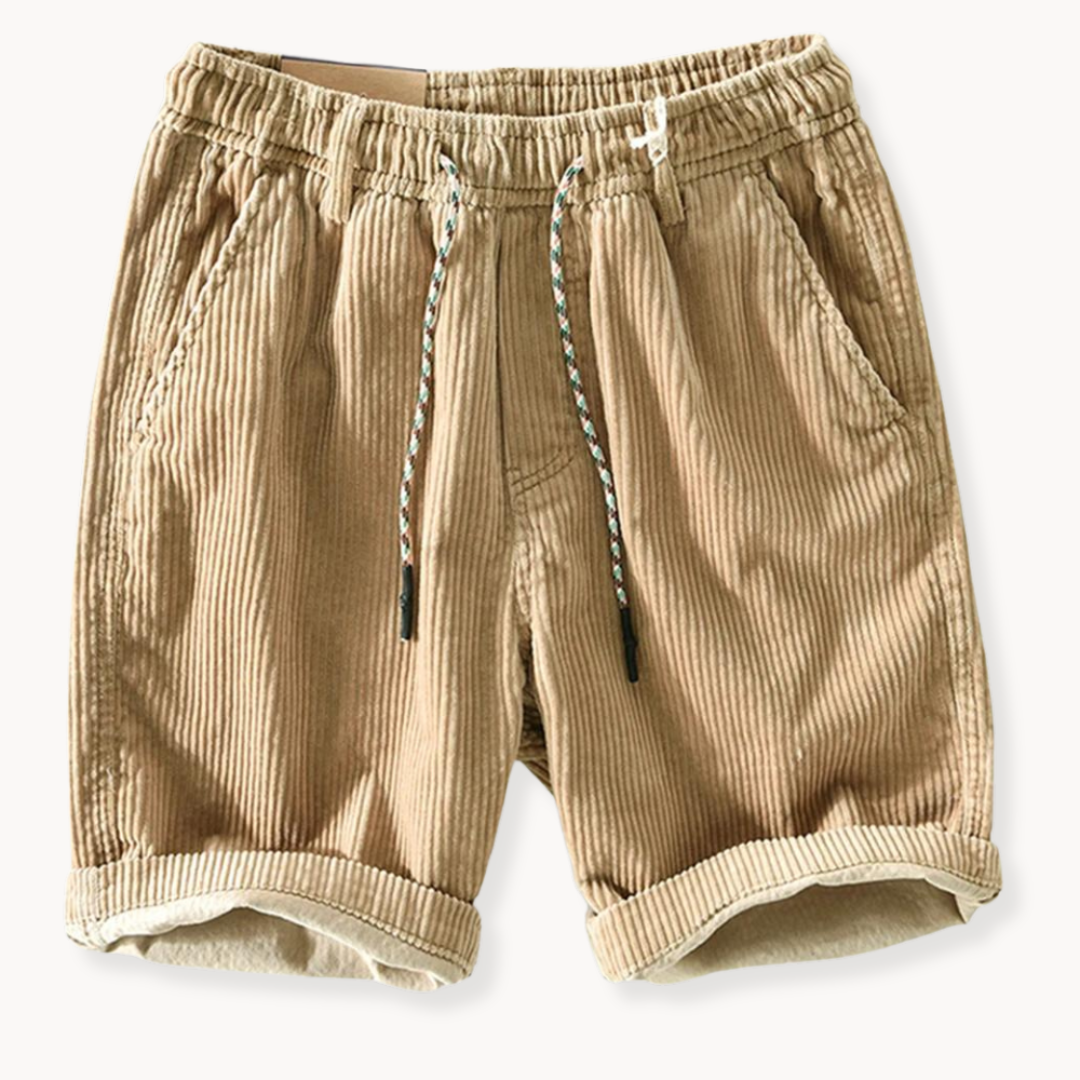 Product image showing comfortable cord shorts