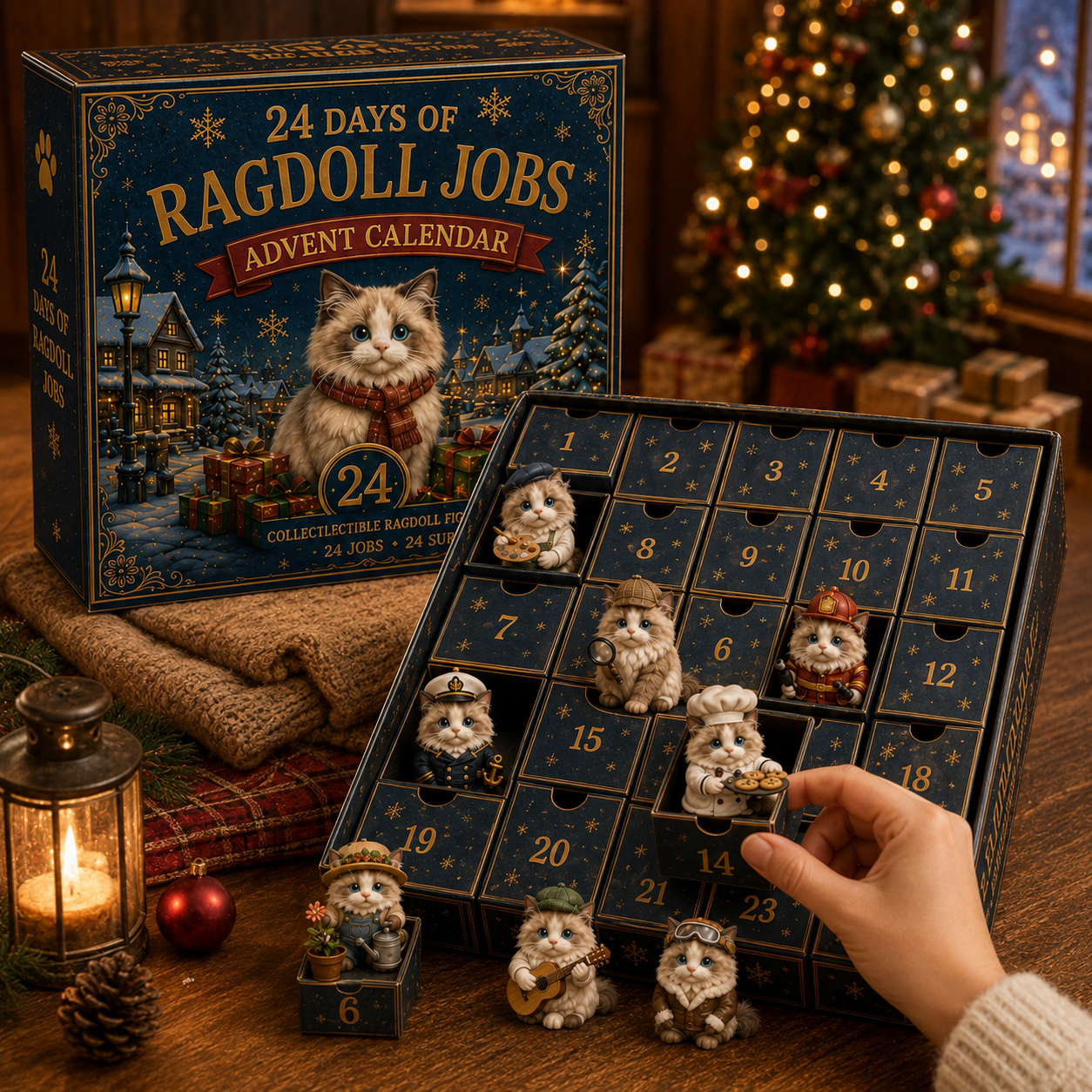Ragdoll Cat 24-Day Advent Calendar