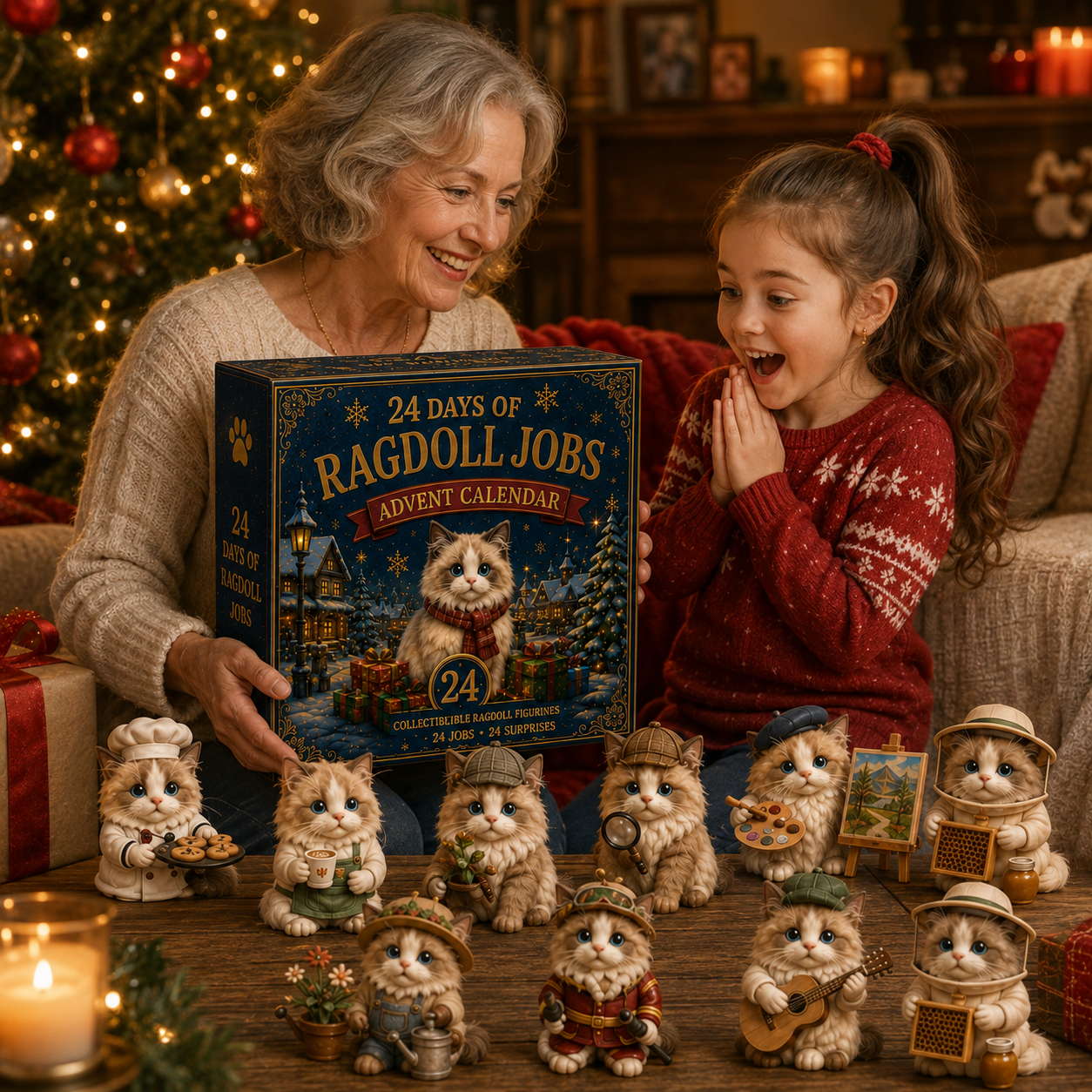 Ragdoll Cat 24-Day Advent Calendar