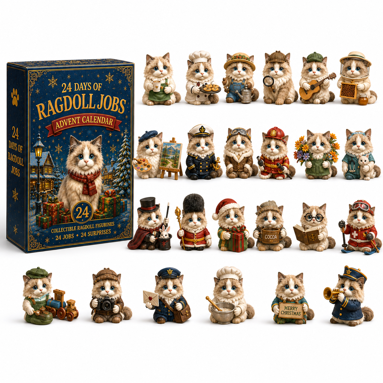 Ragdoll Cat 24-Day Advent Calendar