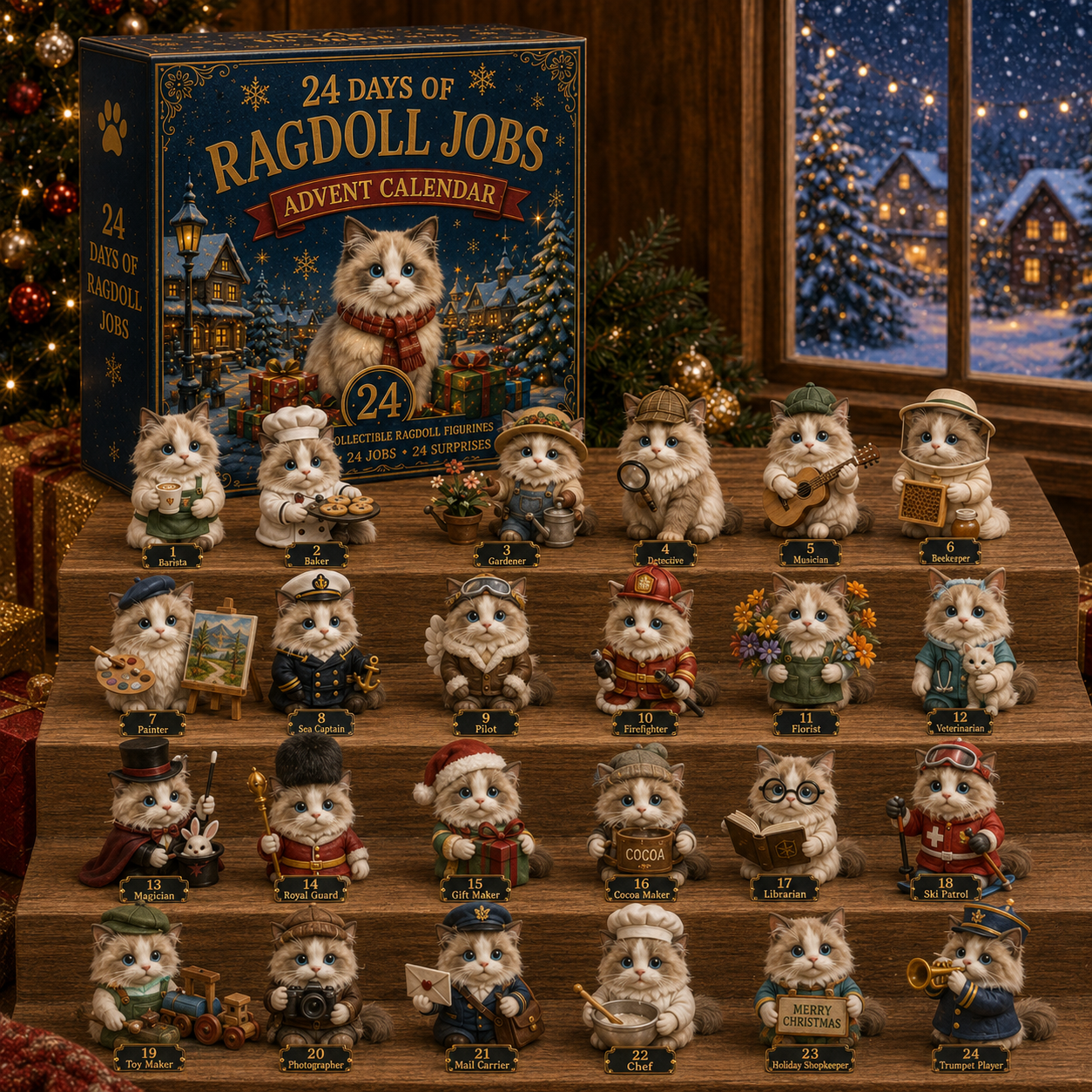 Ragdoll Cat 24-Day Advent Calendar