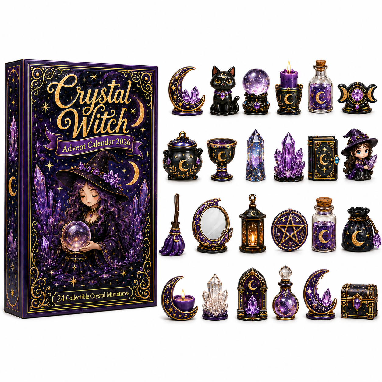 Crystal Witch Advent Calendar 2026 – 24 Magical Miniatures