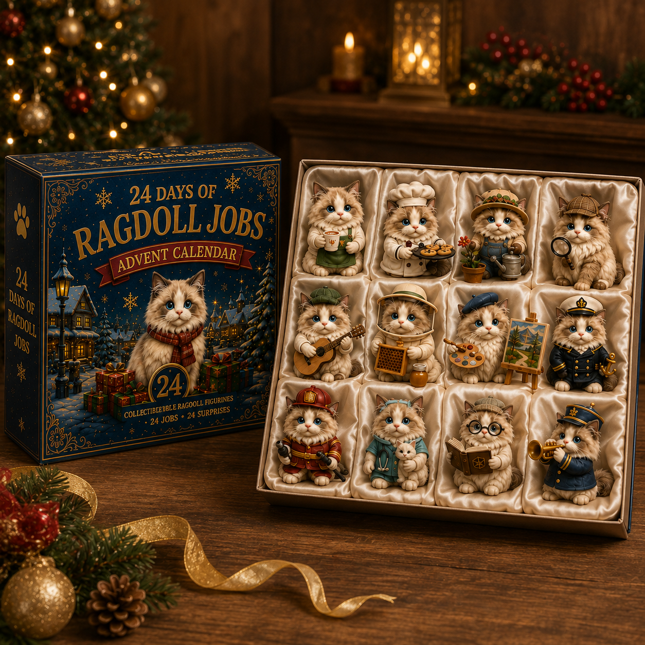 Ragdoll Cat 24-Day Advent Calendar