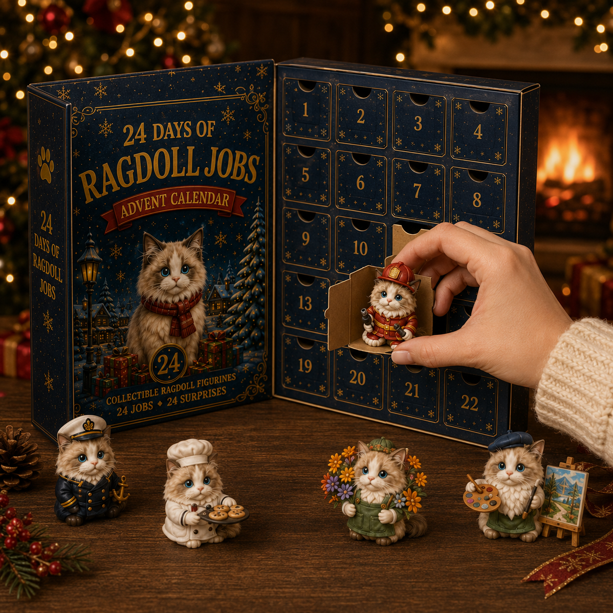 Ragdoll Cat 24-Day Advent Calendar