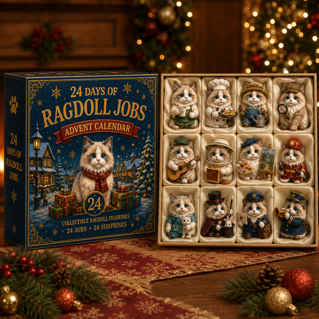 Ragdoll Cat 24-Day Advent Calendar