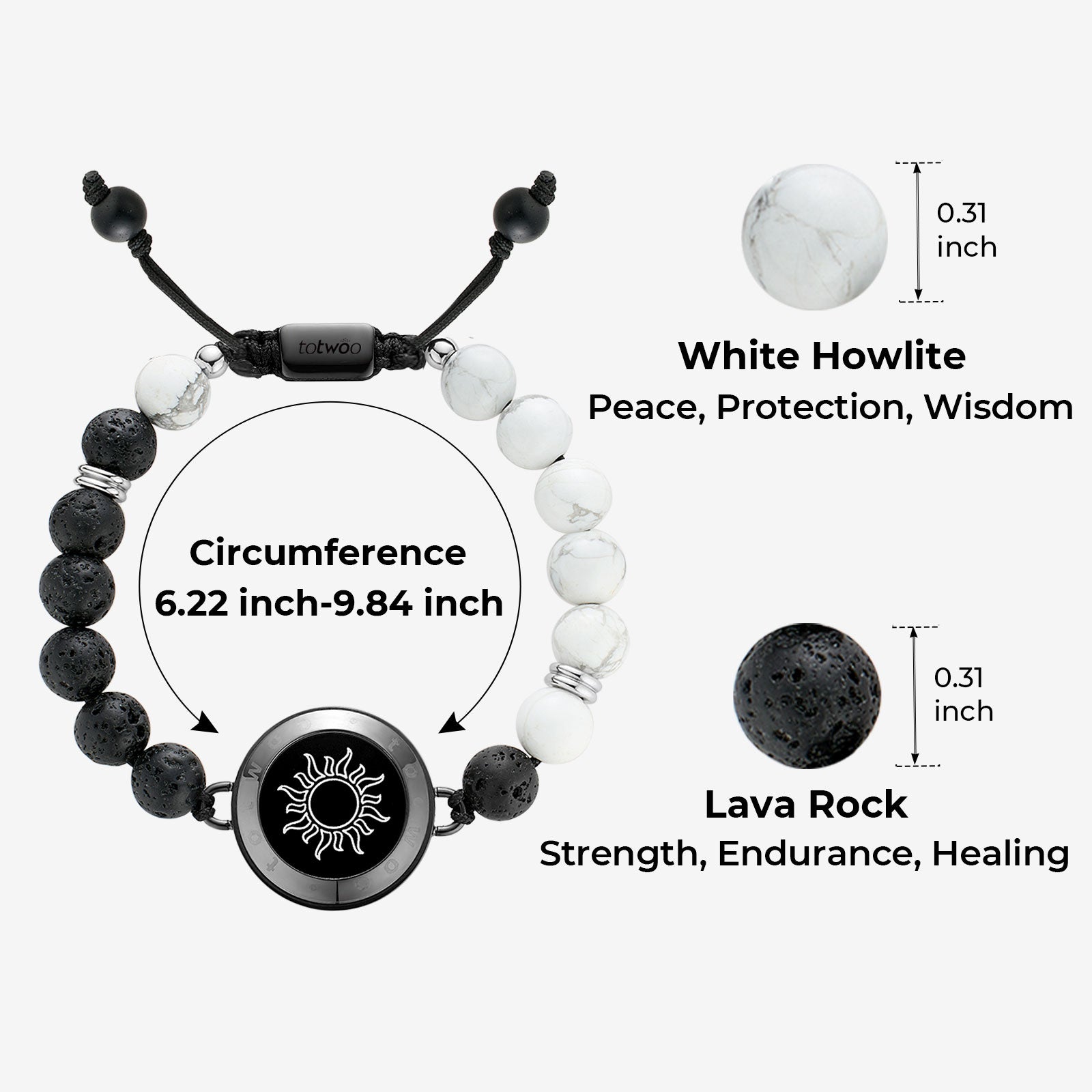 Sun & Moon Touch Bracelets with Phantasmal Beads