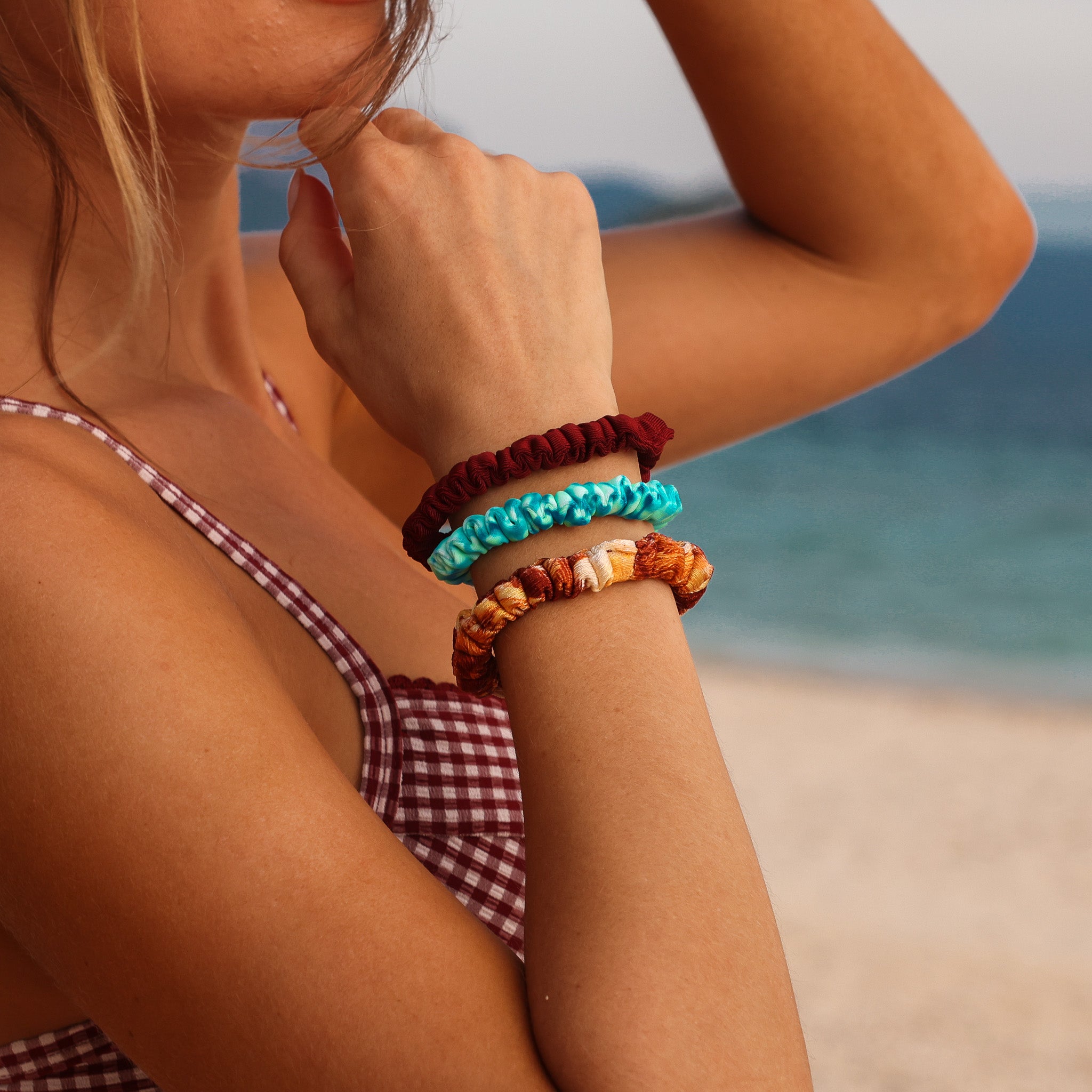 Skinny Scrunchie Pack - Espresso Island