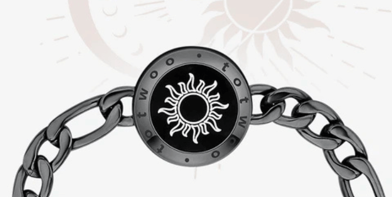 Sun Single Touch Bracelets with Figaro Chain