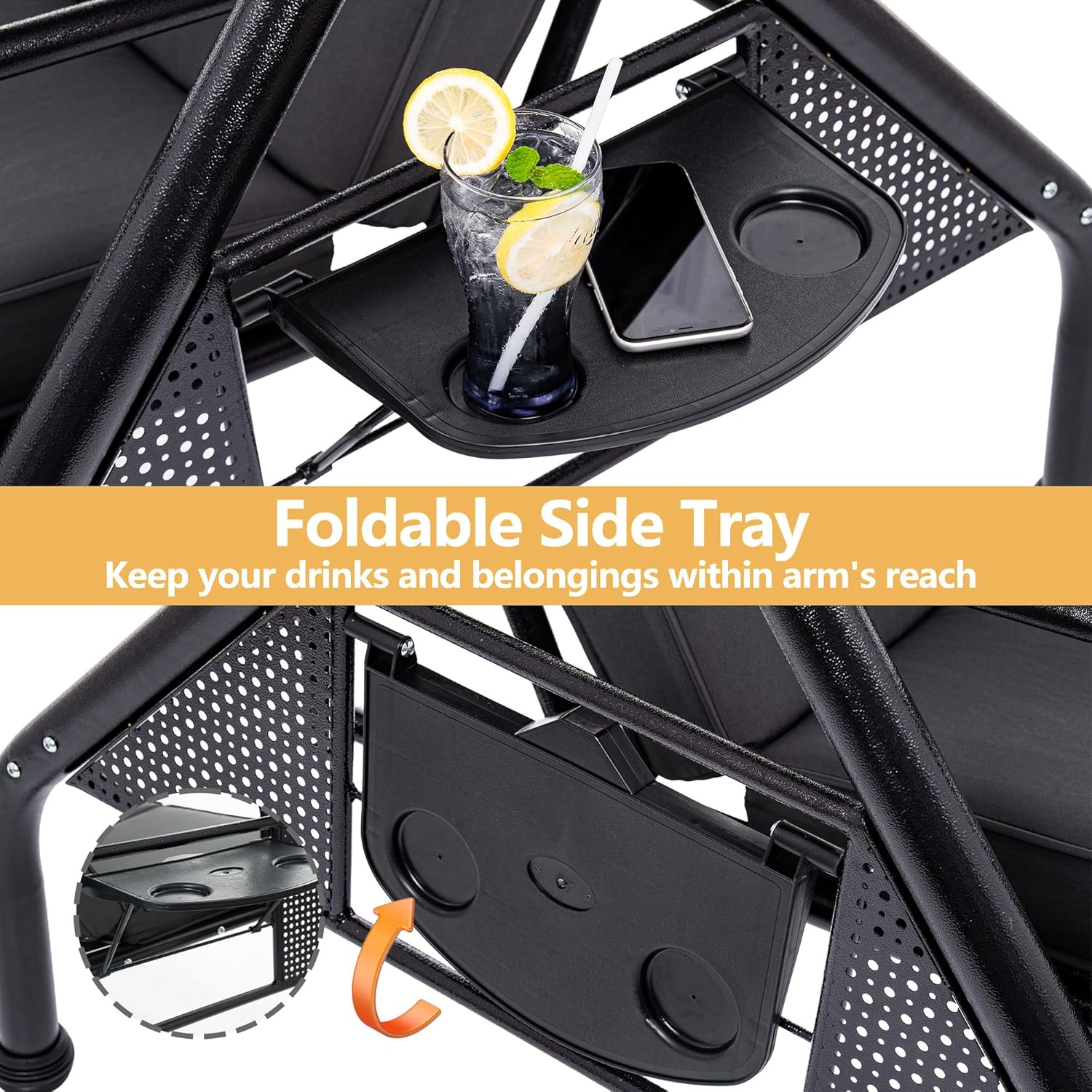 Meatl Outdoor Swings for Adults