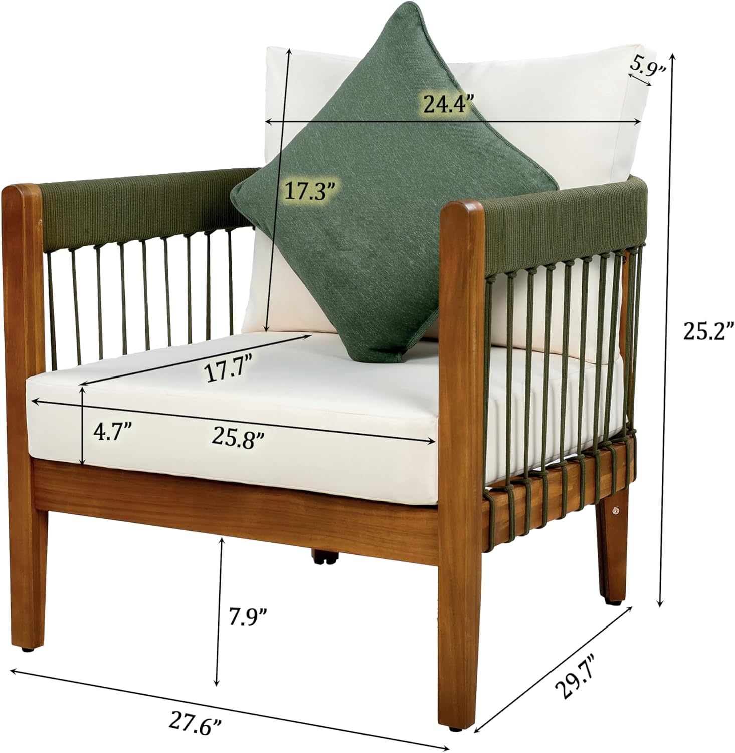 Outdoor Club Chairs Set