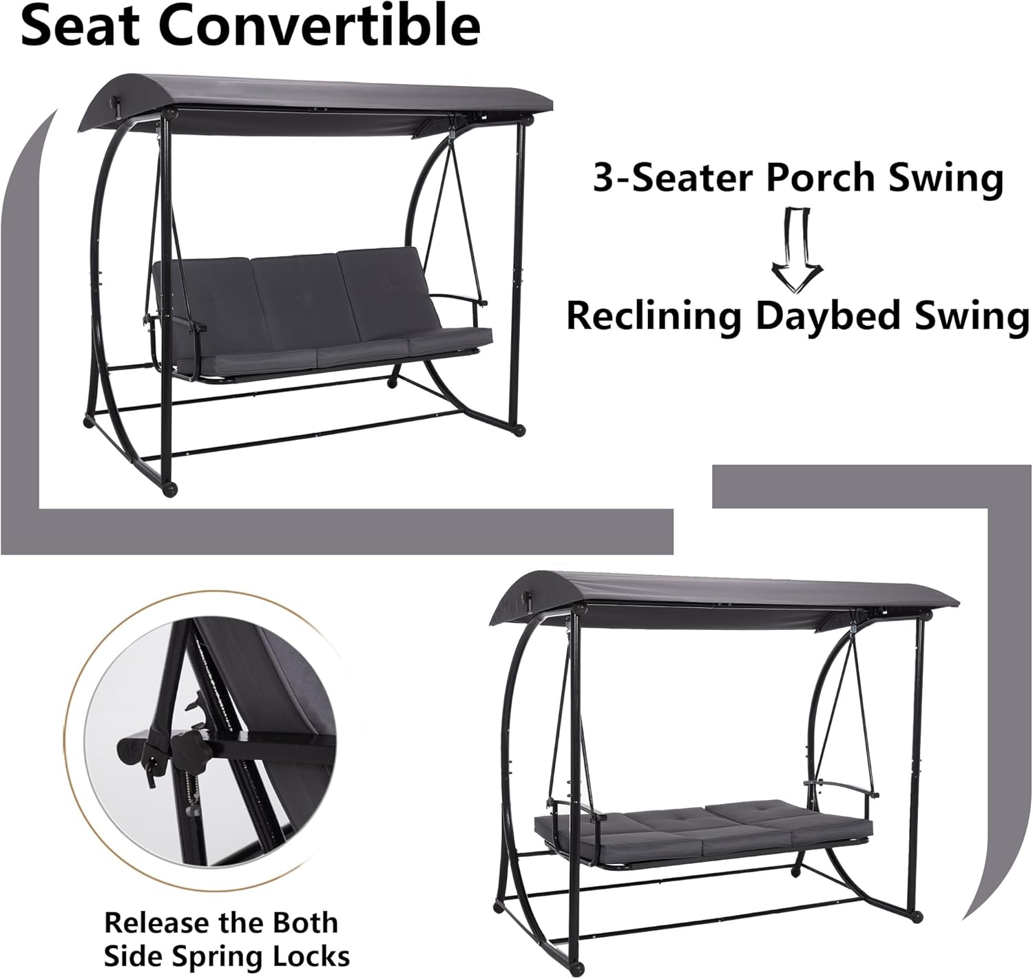 Porch Swing with Canopy