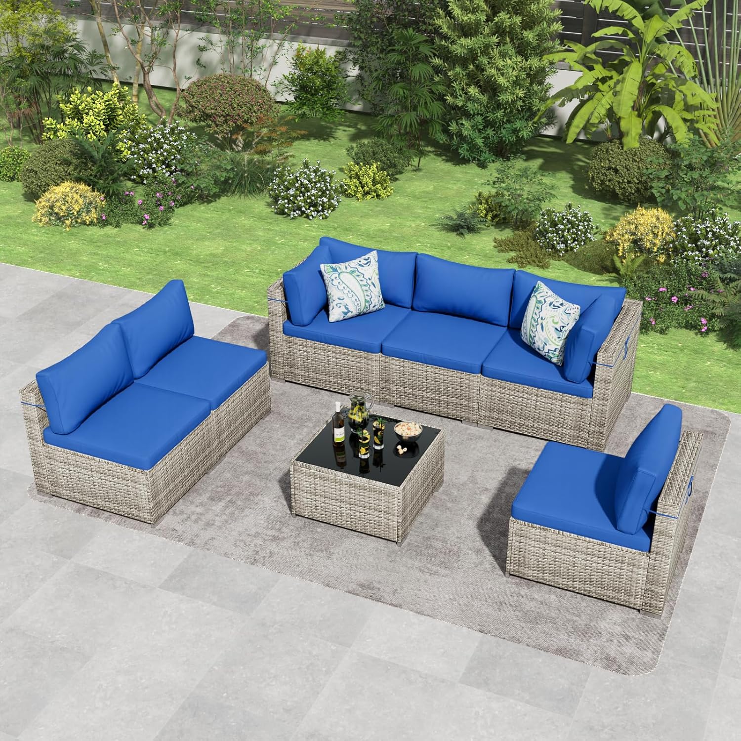 7 Piece Patio Furniture Set