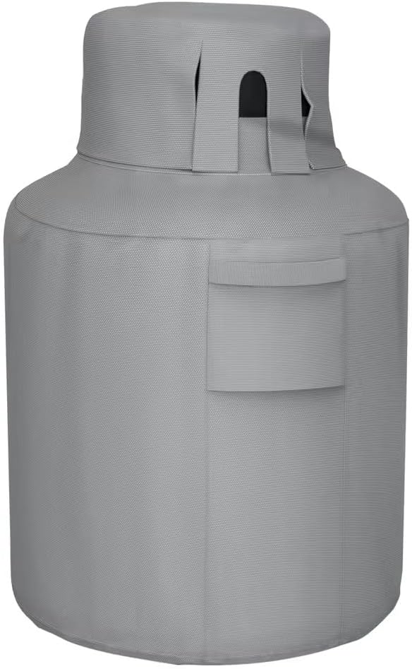 Propane Tank Cover 20lb Gas Cover Outdoor Heavy Duty Waterproof Covers Fits Standard 20 lb Tank Cylinder Black 13" x 19.5"