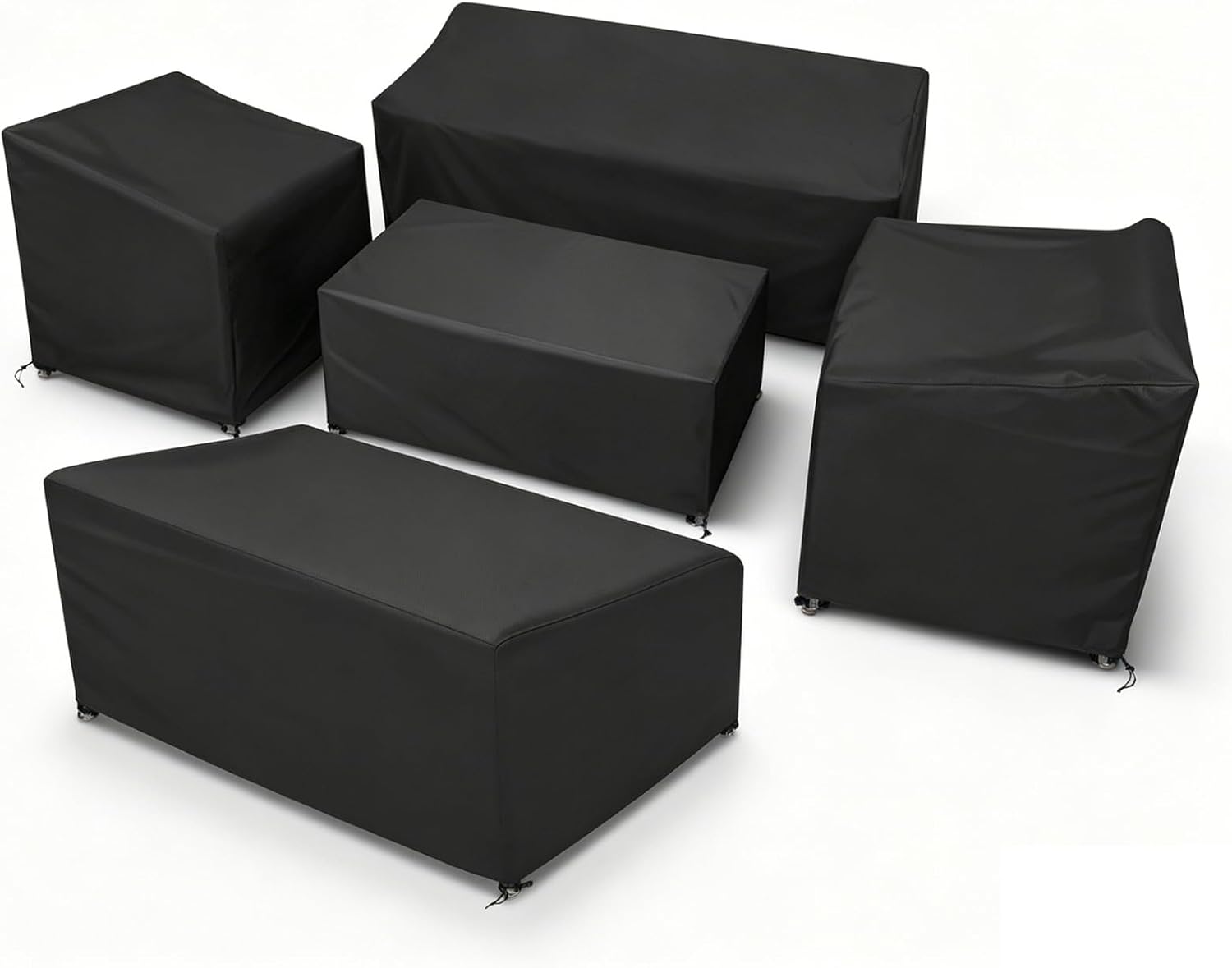 Patio Furniture Cover Set, 5 Piece Outdoor Furniture Cover Waterproof, Heavy Duty Lawn Patio Set Covers