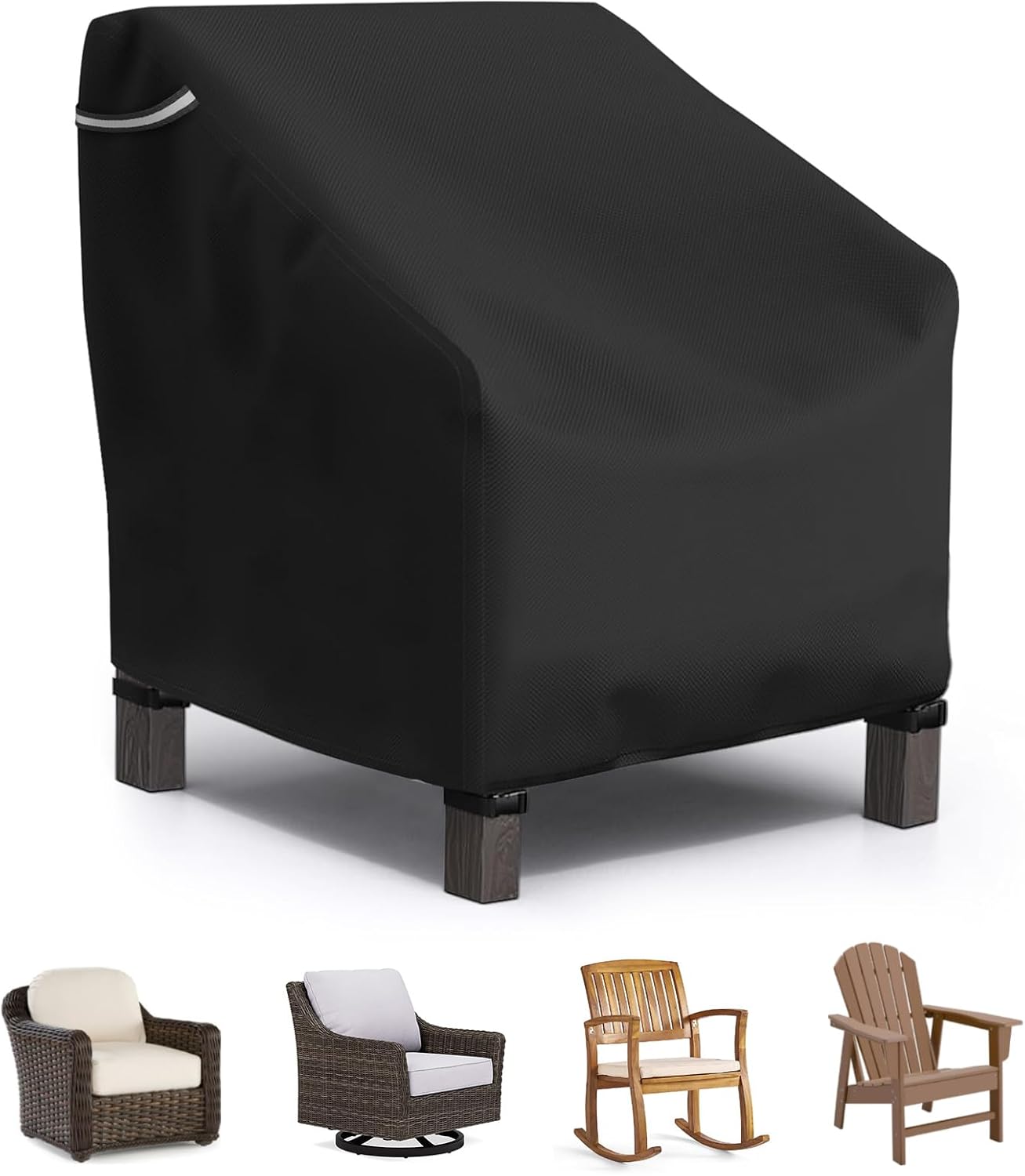 Patio Outdoor Chair Covers, Outdoor Furniture Covers Waterproof adapter for Lawn Lounge Seat