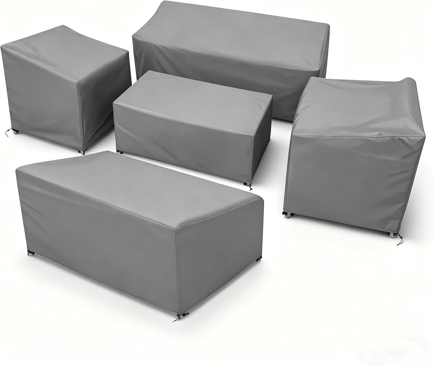Patio Furniture Cover Set, 5 Piece Outdoor Furniture Cover Waterproof, Heavy Duty Lawn Patio Set Covers