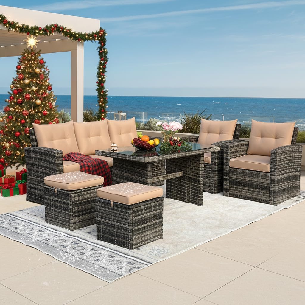 6 Pieces Patio Furniture Set
