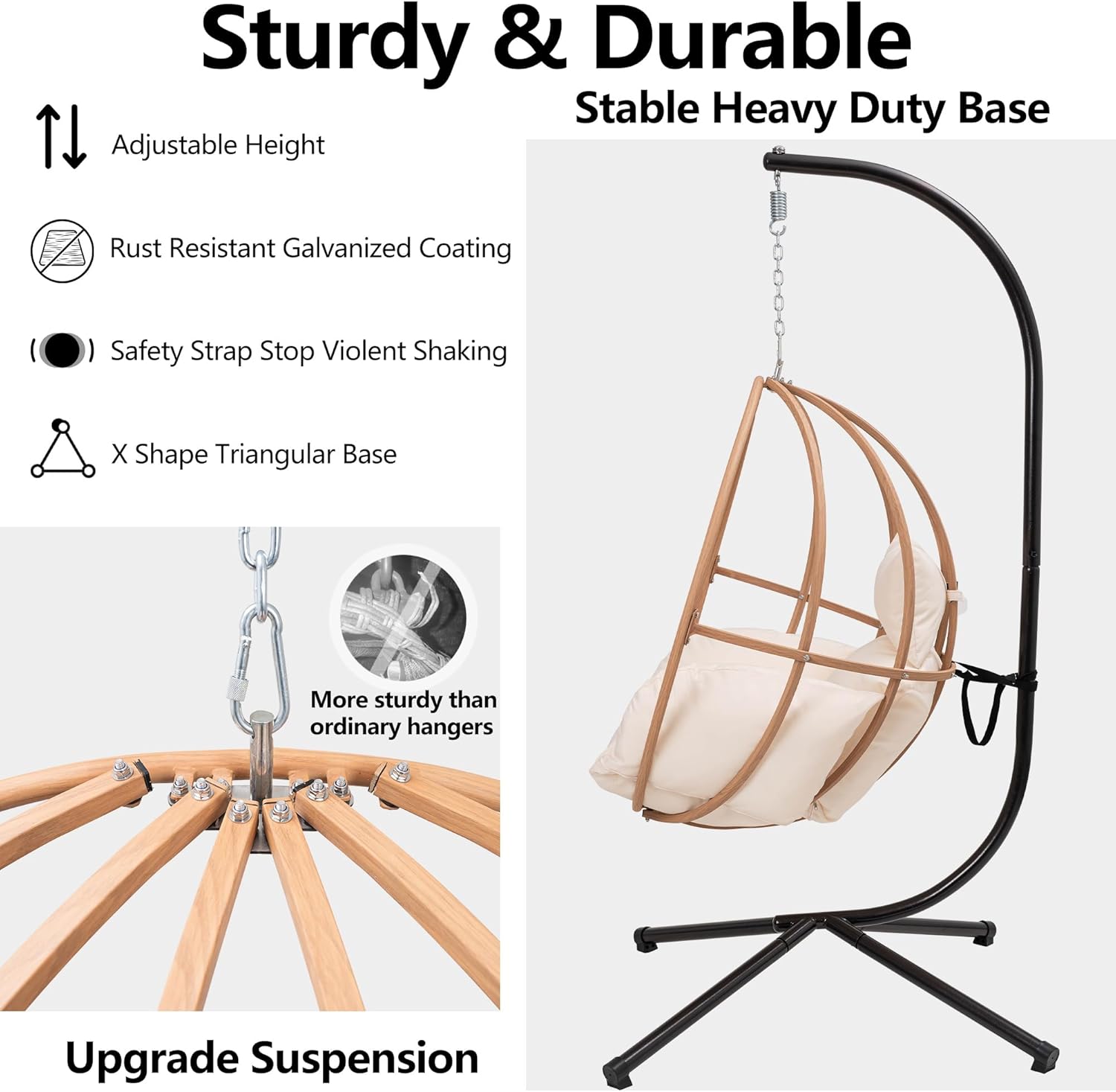 Modern Swinging Egg Chairs Indoor