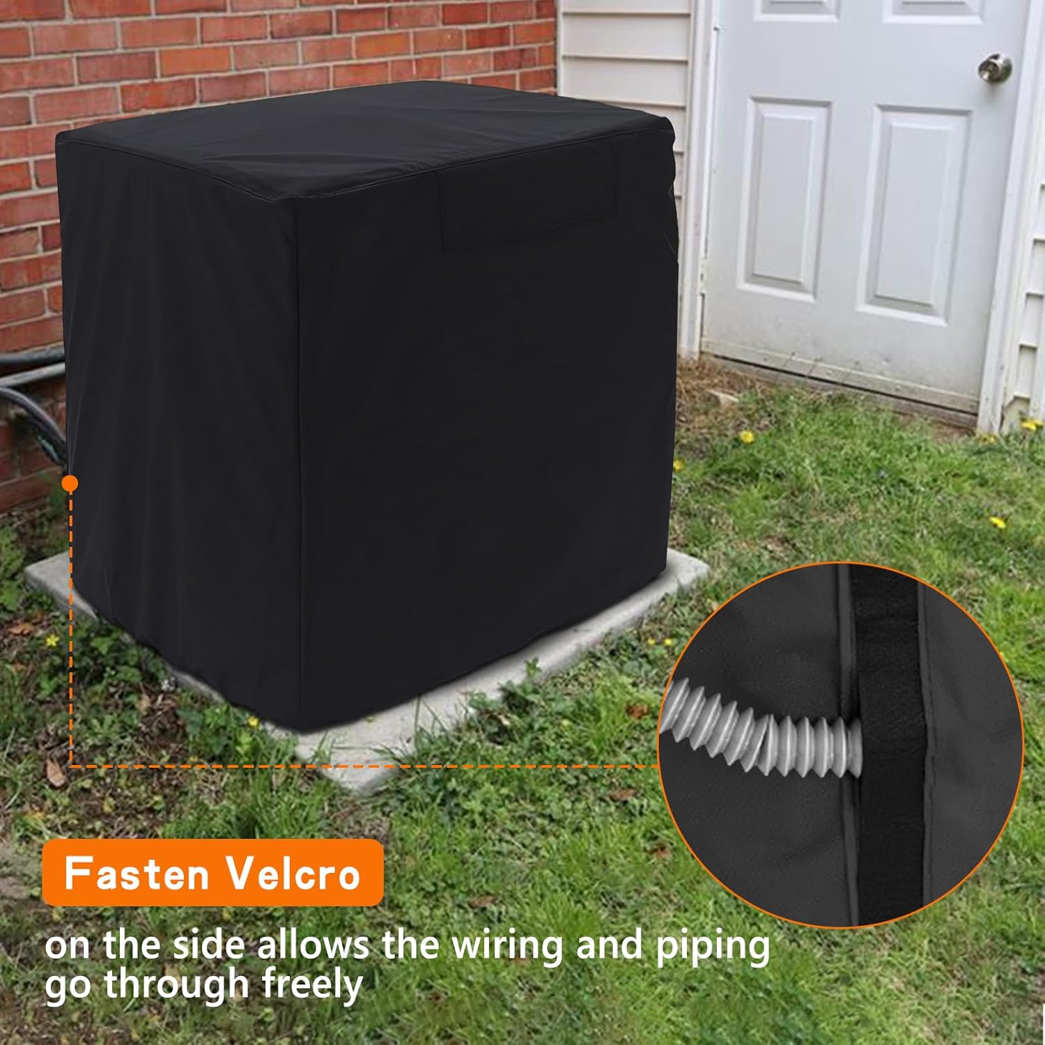 Air Conditioner Cover for Outside Units - Durable Waterproof Square AC Cover for Outdoor